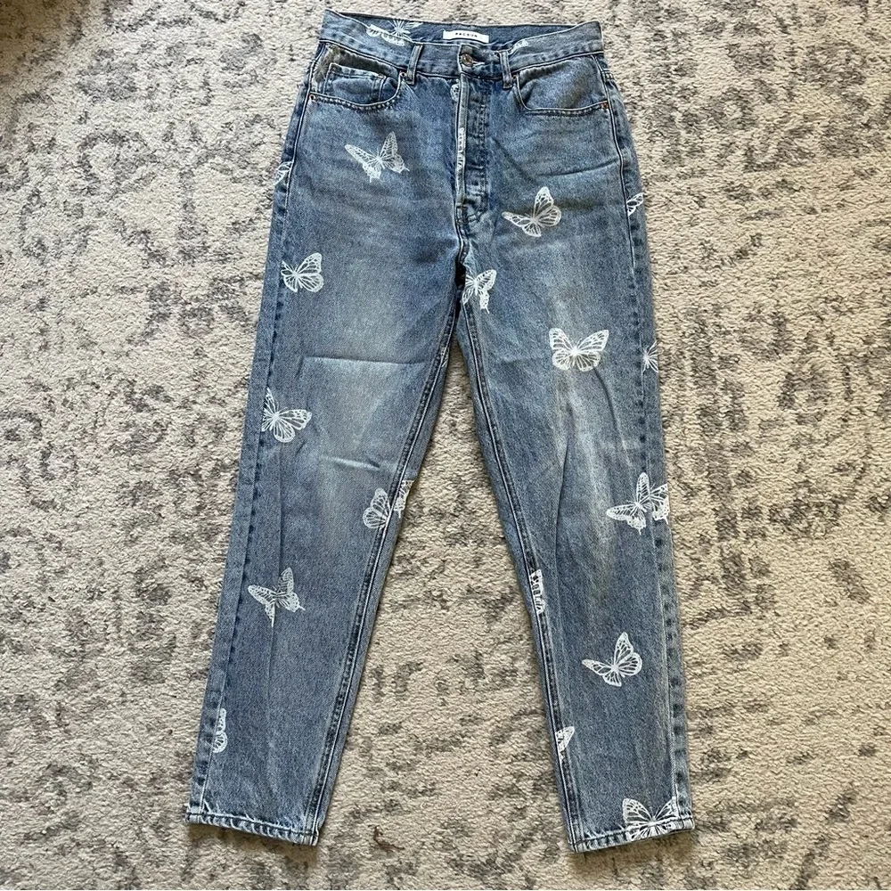 PacSun Butterfly Denim Ultra High Rise Slim Jeans